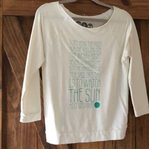 Jetty cropped surf sweatshirt